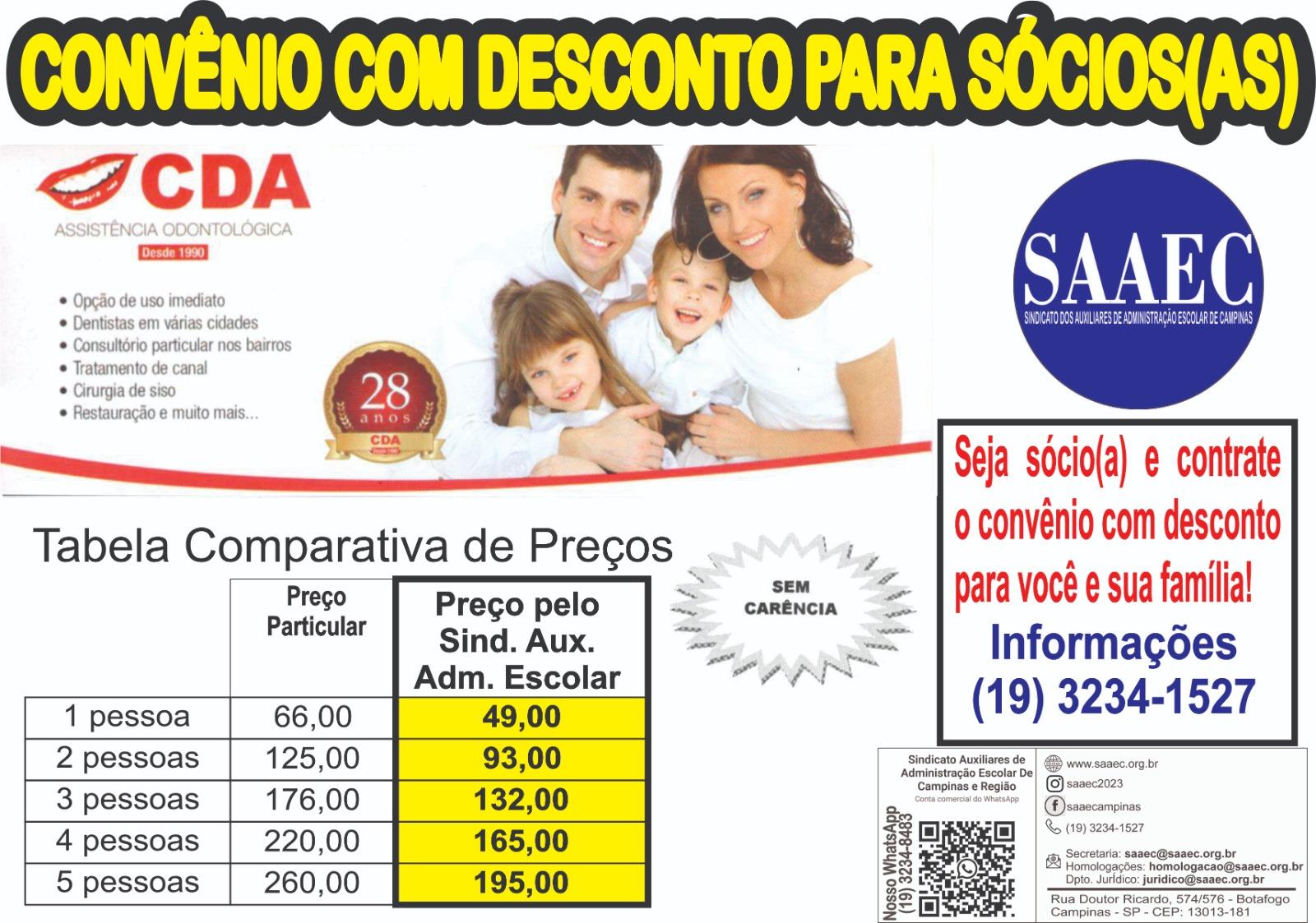 Convênio com desconto para sócios slide
